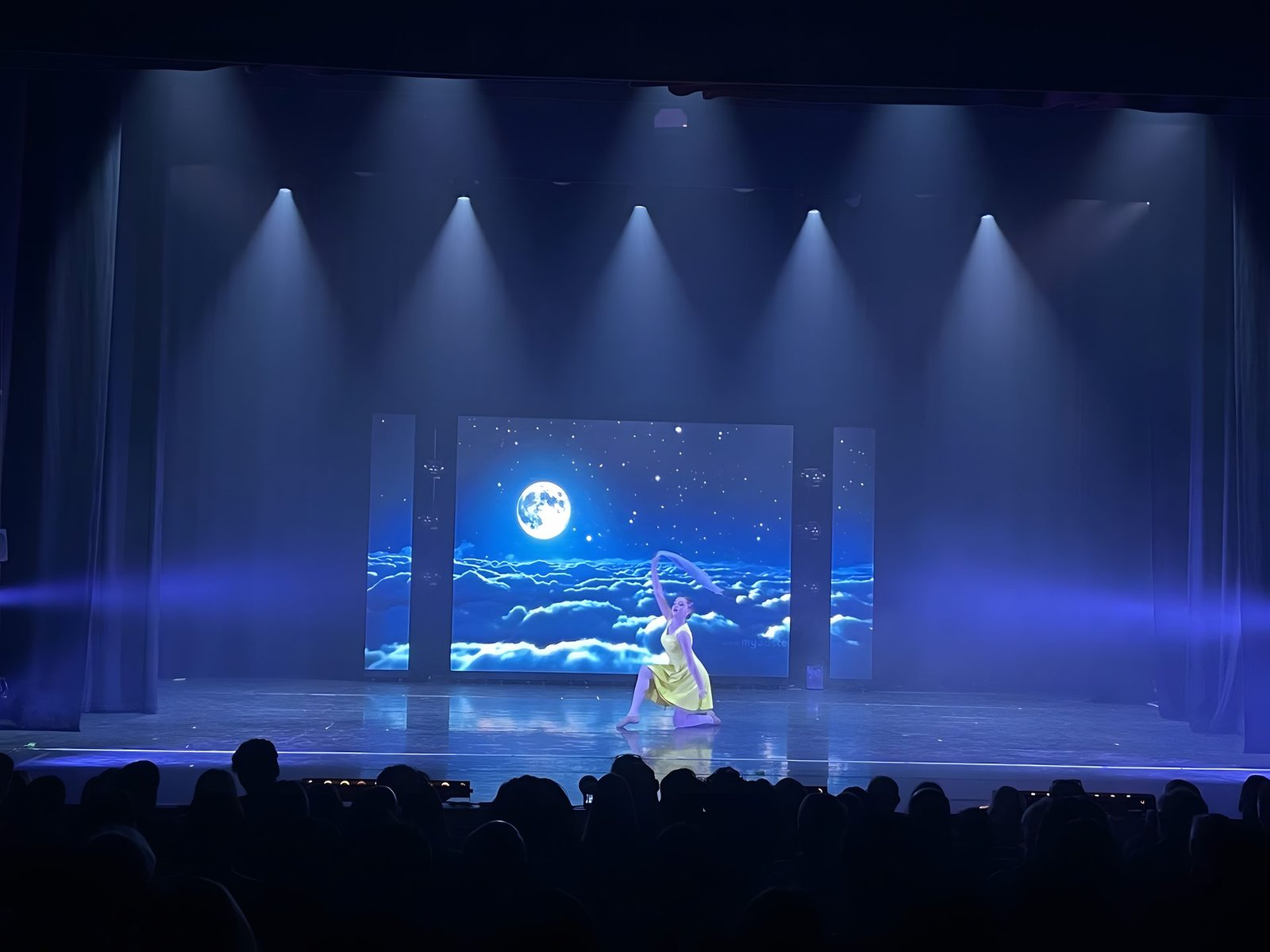 A World of Dance - Moonlit lagoon in blue