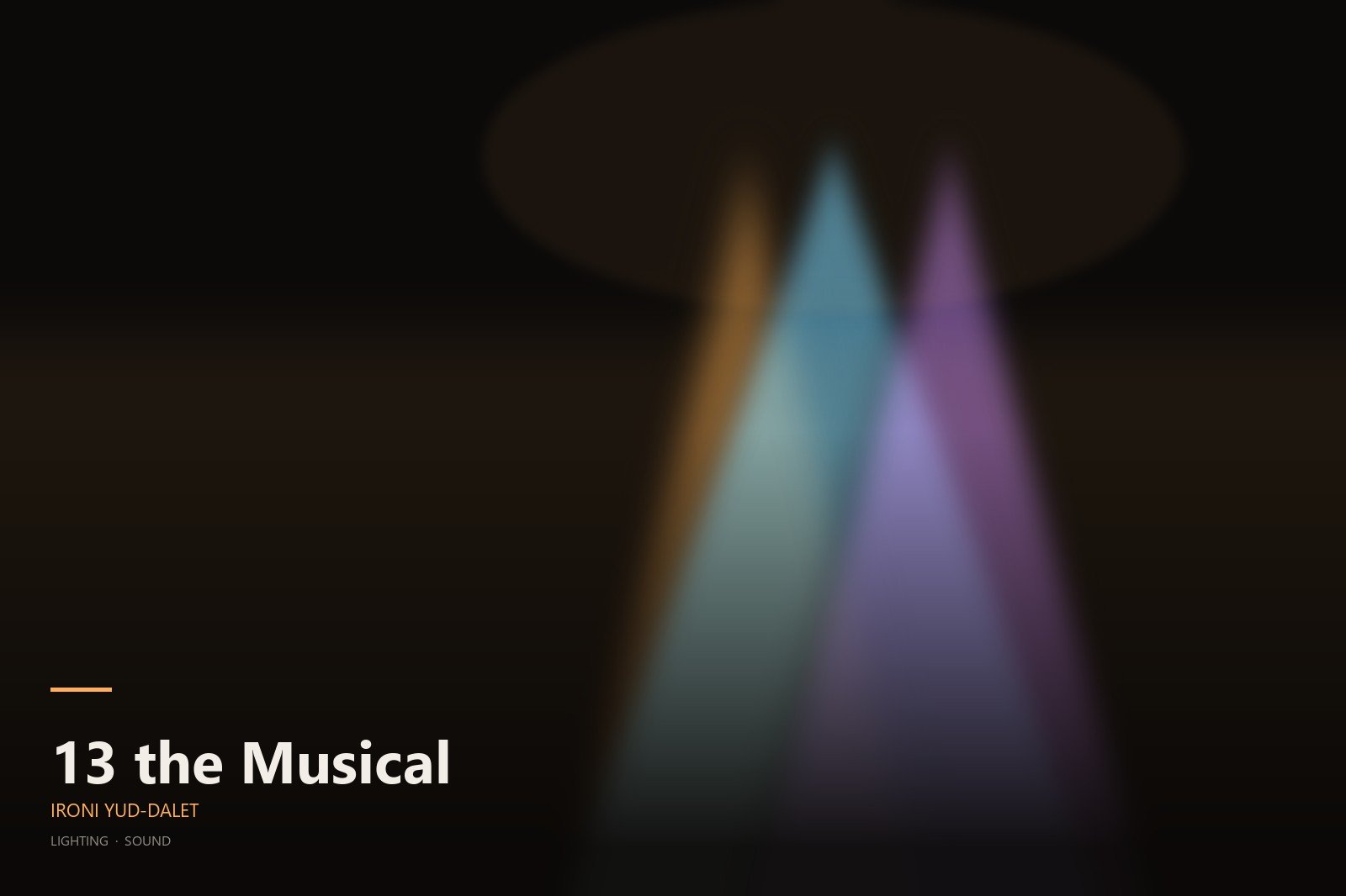 13 the Musical - Ironi Yud-Dalet